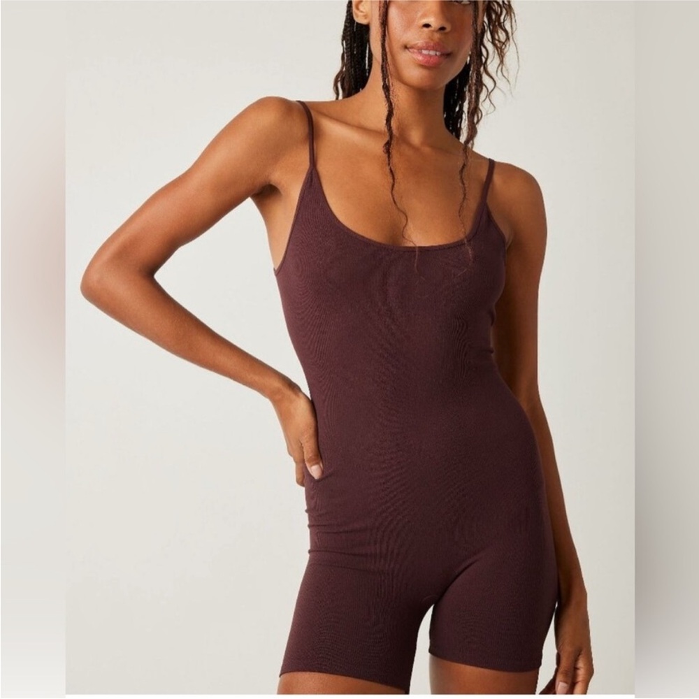 New! FREE PEOPLE One To Watch Romper / Chocolate Merlot